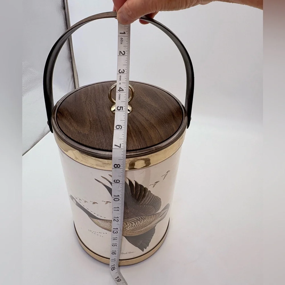 Vintage George’s Briard Canada Goose Ice Bucket for a MCM Bar Cart